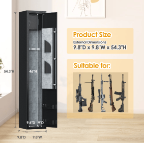 Home Rifle And Pistols Gun Safe With LED Light And Alarm System