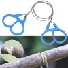 Portable Stainless Steel Wire Chain Saw; Manual Sawing Cutting; Emergency Survival Tool For Camping Hiking Trekking Travel