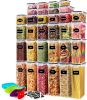 68 PCS Airtight Food Storage Containers With Lids BPA Free,Cereal Containers Storage for Kitchen Pantry Organization and Storage