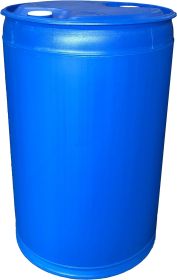 Water Storage Barrel 55-Gallon Drum, 22.95"L x 22.95"W x 35.13"H, Blue