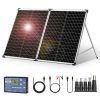 Dokio 100W (2Pcs x 50W) Foldable Solar Panel China Pannello Solare USB Controller Solar Battery Cell/Module/System Charger