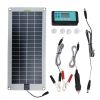 Solar Car Battery Charger 30W 12V Car Battery Charger Solar Powered Plug And Play Solar Panel Trickle Charging Kit With Lighter