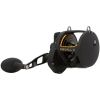 Squall II Lever Drag Fishing Reel, Size 50, Graphite Body and Sideplates, Stainless Steel Main and Pinion Gears