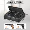 VEVOR Gun Safe for Pistols, Biometric Gun Safe with Three Quick Access Ways of Fingerprints, Passwords and Keys, Handgun Safe for 2 Pistols for Home