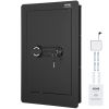 VEVOR 25.59" Tall Wall Safe 3-Tier Hidden Safe with Keypad Shelves & Key Holders