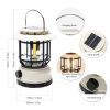 Wanjo Solar Camping Lantern for Outdoor, Vintage Decorative Retro Horse Lamp with Multifunctional Whistle, Eco-Friendly Garden Light