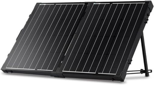 Renogy 100 Watt 12 Volt Portable Solar Panel for Power Station, Foldable 100W Solar Panel Suitcase with Adjustable Kickstand (Color: 100W-Panel)