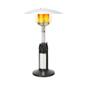 11,000 BTU Portable Tabletop Propane Patio Standing Heater (Color: Black)