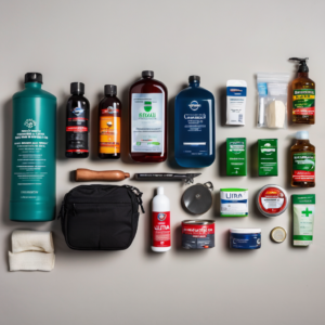 Icon for survival gear, emergency preparedness, disaster kits, car emergency kits, home survival kits, first aid kits, survival food, water storage, and practical safety gear topic